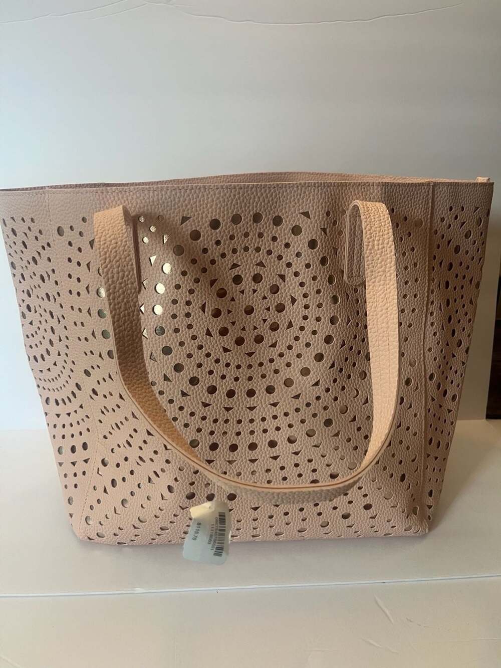 Bath & Body Works 2017 Black Friday VIP Tote Bag in Blush Pink and Metallic Gold